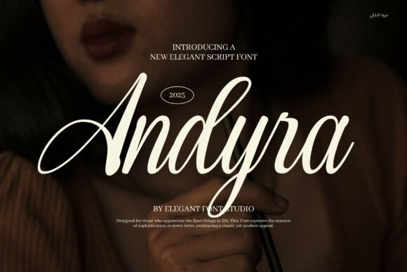 Andyra Script Font for Editorial Design