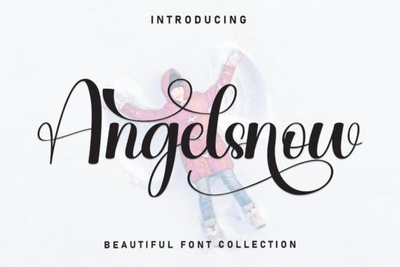 Angelsnow Script Font for Crafters
