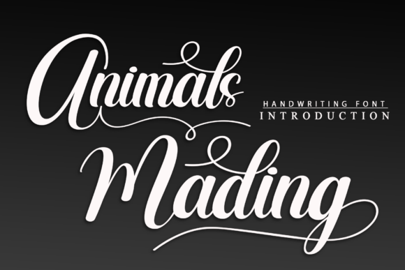 Animals Mading Font for Elegant Campaigns