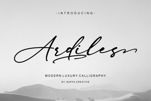 Ardiles: A Modern Script Font for Elegant Editorial Design
