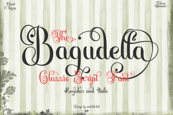 Bagudella Regular: The Retro Script Font for Bold Branding