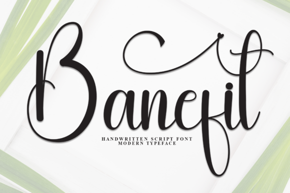 Banefit: A Stylish Script Font for Editorial Design