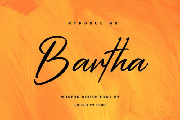 Bartha: The Authentic Script Font for Branding