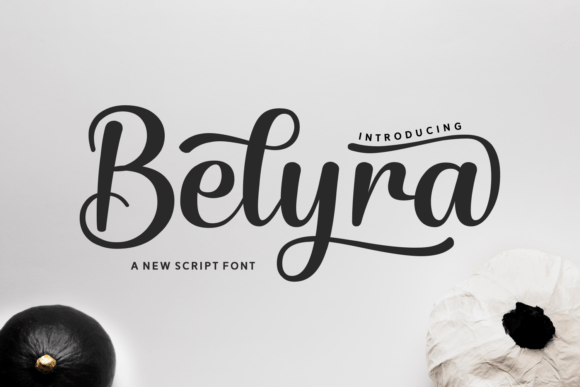 Belyra: A Modern Script Typeface for Web Design