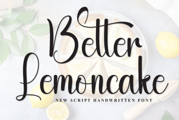 Better Lemoncake Script Font for Crafters