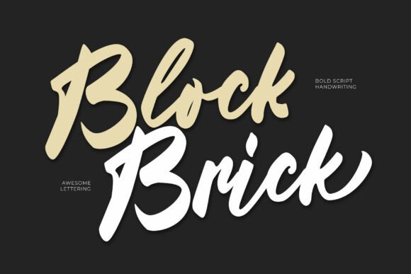 Block Brick: A Versatile Script Handwritten Typeface