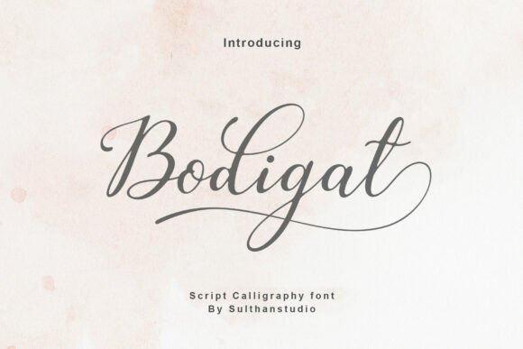 Bodigat: A Modern Script Typeface for Elegant Editorial Design