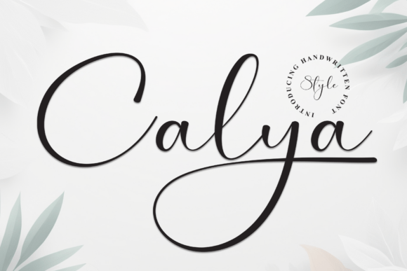 Calya: A Stylish Script Font for Modern Web Design
