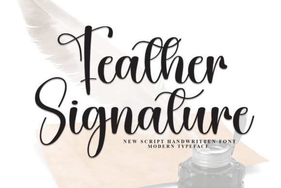 Feather Signature: Bold Script Font for Marketers