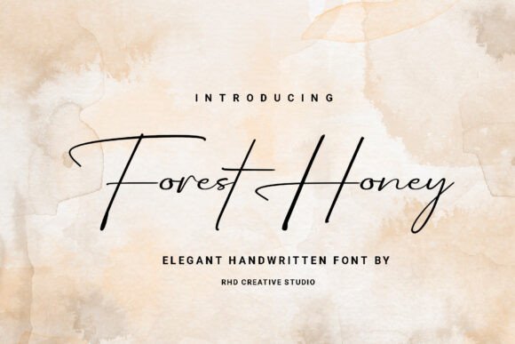 Forest Honey: A Graceful Script Typeface for Editorial Design