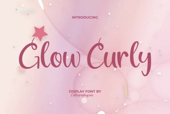 Glowcurly: A Modern Script Typeface for Editorial Design