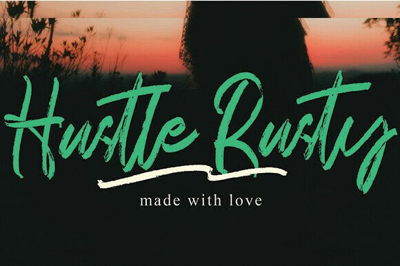 Husttle Rusty: Bold Script Font for Web Design