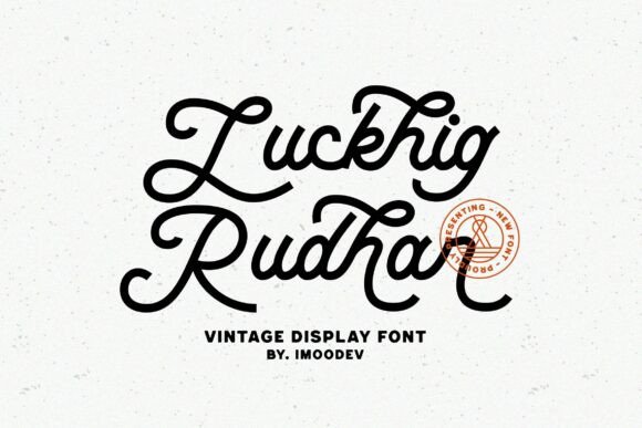 Luckhig Rudhar: The Ultimate Retro Script Font for 60s Vibes