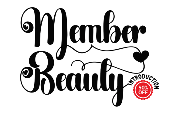 Member Beauty Font for Elegant Business Branding