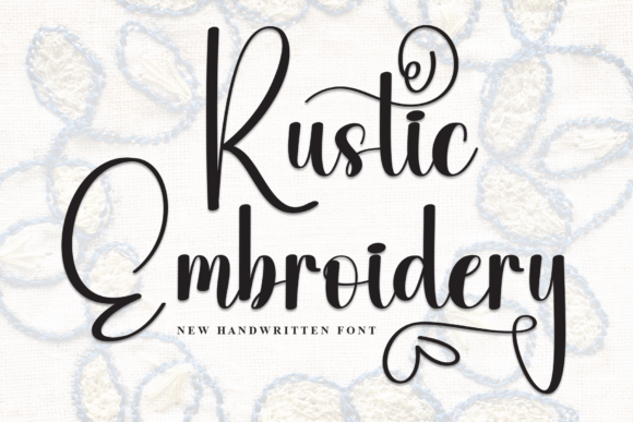 Rustic Embroidery: A Script Font for Makers