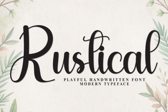 Rustical: A Handwritten Typeface for Editorial Warmth
