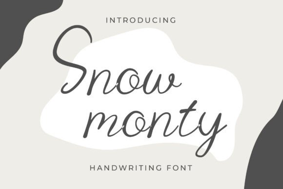 Snow Monty: Elegant Script Font for Editorial Design