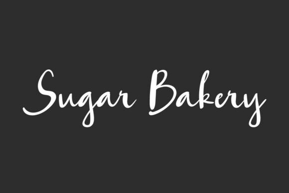 Sugar Bakery Font for Handmade Brands