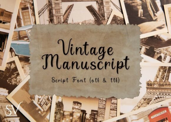 Vintage Manuscript: An Elegant Script Typeface for Branding